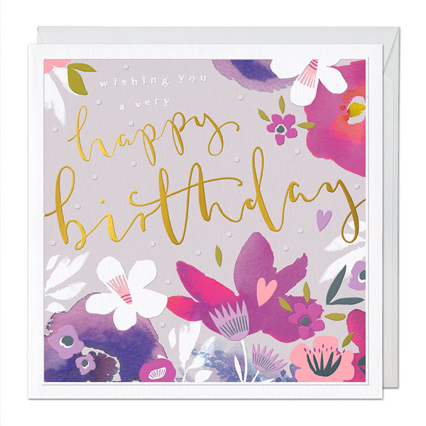 Very Happy Birthday Luxury Card - Champagne Collection - Whistlefish