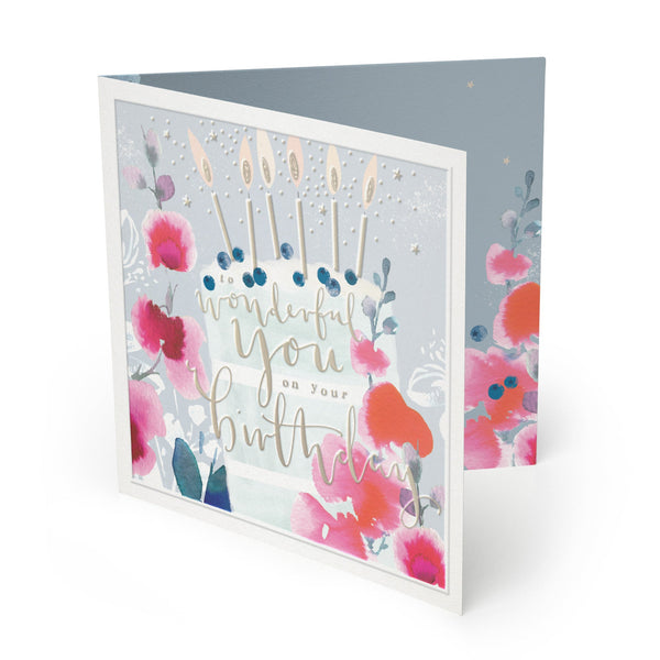 Luxury Card - LX068 - To Wonderful You Luxury Birthday Card - To Wonderful You Luxury Birthday Card - Whistlefish