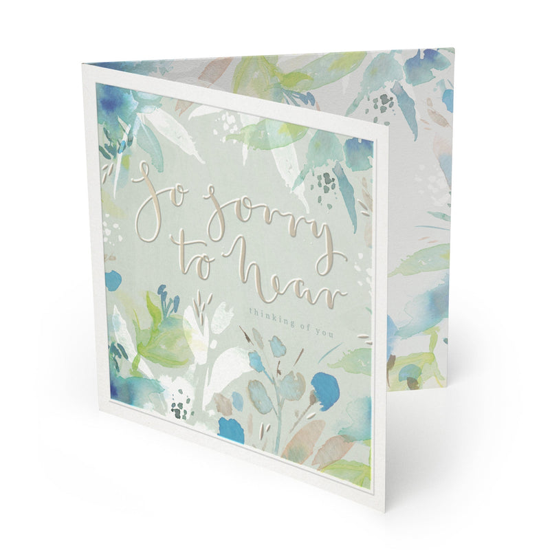 Luxury Card-LX070 - So Sorry To Hear Luxury Sympathy Card-Whistlefish