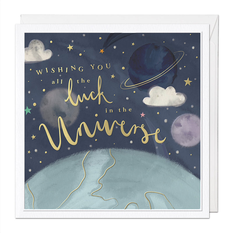 All The Luck In The Universe Luxury Good Luck Card - Whistlefish