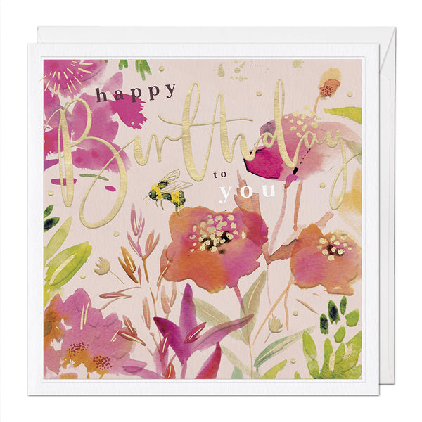 Luxury Card - LX080 - Happy Birthday To You - Happy Birthday To You Luxury Greeting Card - Whistlefish