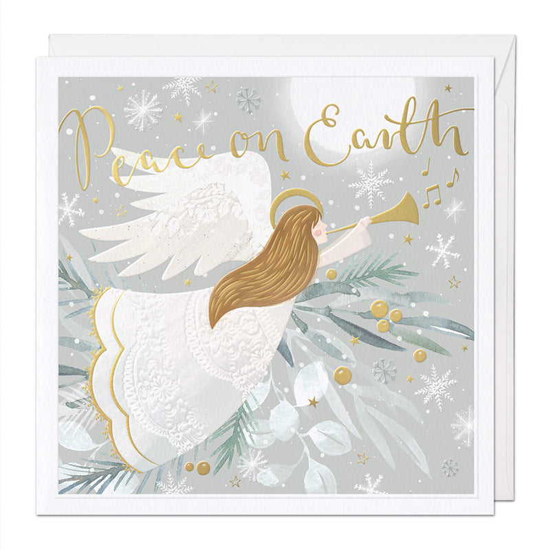 NL019 - Peace On Earth Angel Luxury Christmas Card