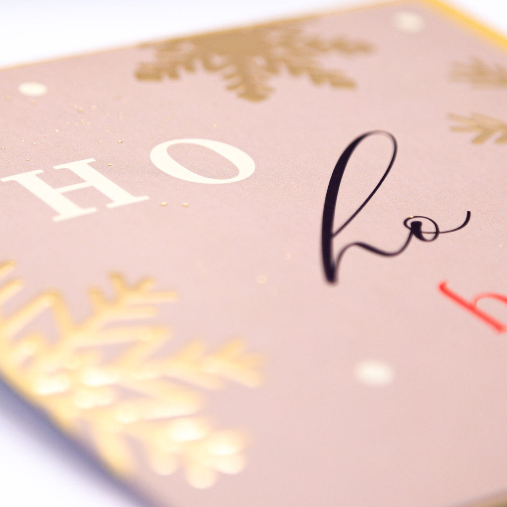Luxury Christmas Card - LZ003 - Ho Ho Ho! Luxury Christmas Card - Ho Ho Ho Luxury Christmas Card - Whistlefish