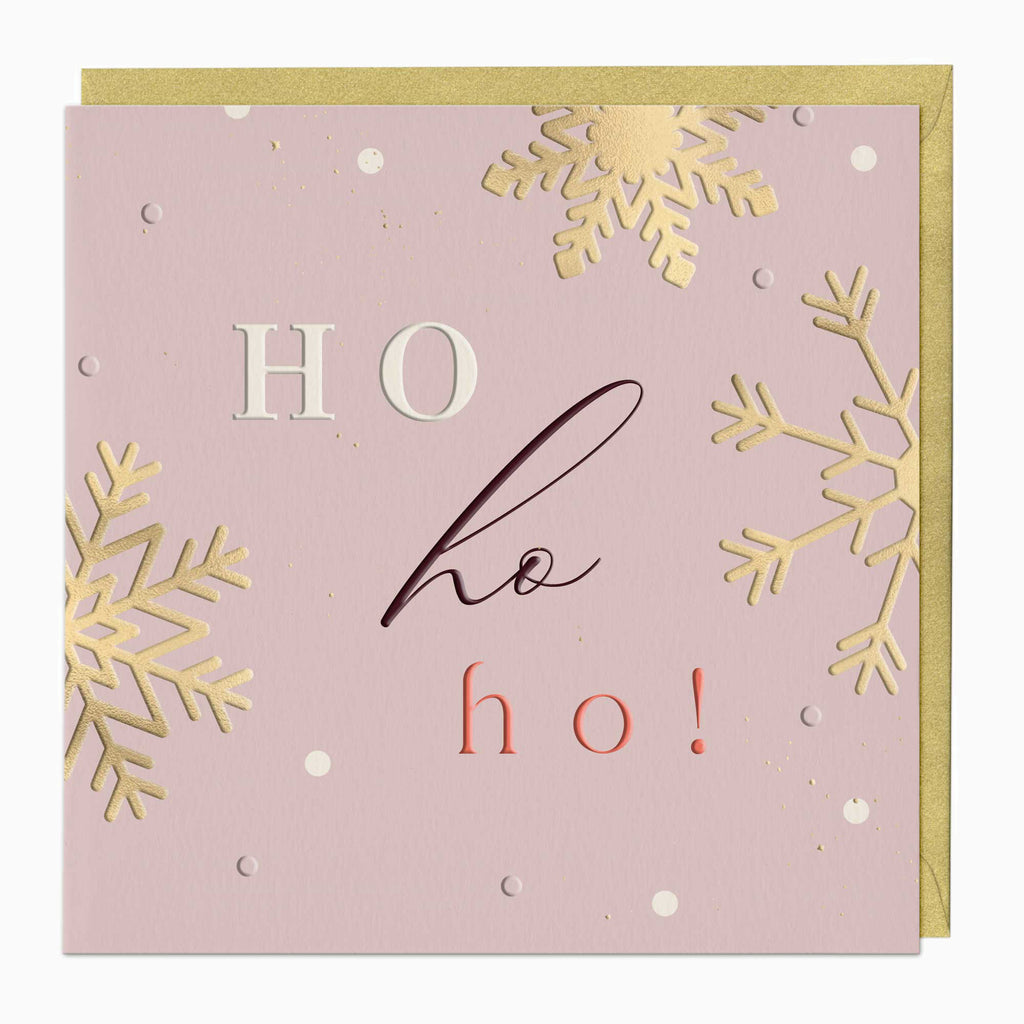 Luxury Christmas Card-LZ003 - Ho Ho Ho! Luxury Christmas Card-Whistlefish