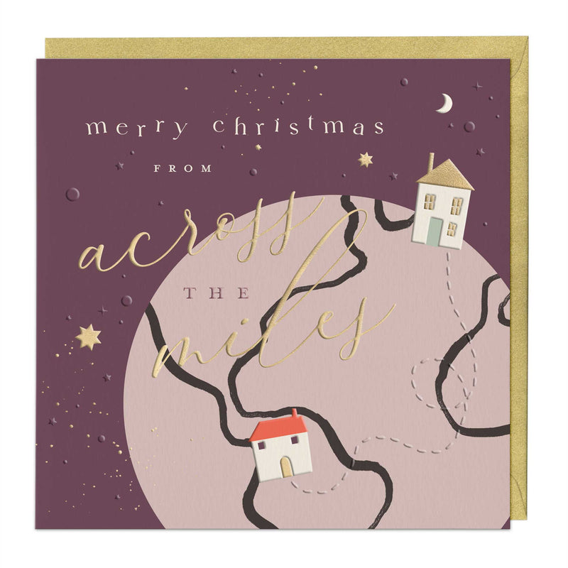 Luxury Christmas Card - LZ004 - Across the Miles Luxury Christmas Card - Across the Miles Luxury Christmas Card - Whistlefish