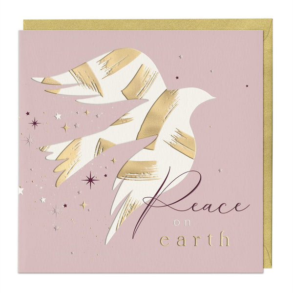 Luxury Christmas Card - LZ009 - Peace On Earth Luxury Christmas Card - Peace On Earth Luxury Christmas Card - Whistlefish