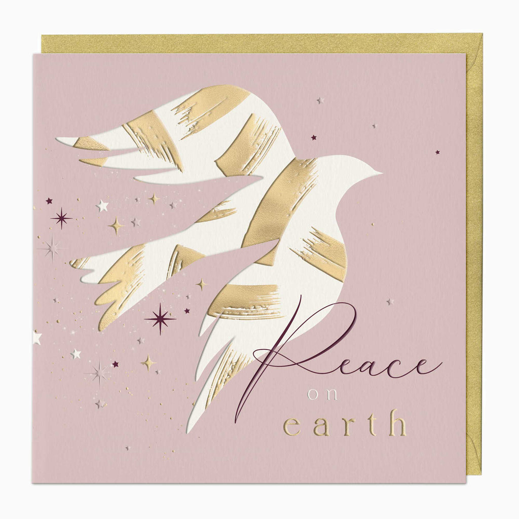 Luxury Christmas Card-LZ009 - Peace On Earth Luxury Christmas Card-Whistlefish