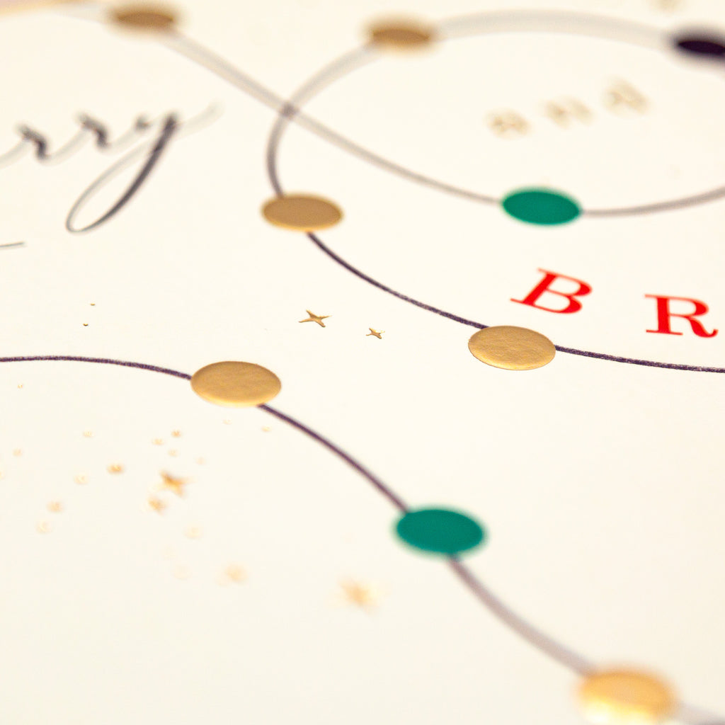 Luxury Christmas Card-LZ010 - Bright Lights Luxury Christmas Card-Whistlefish