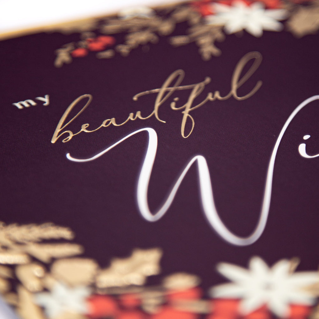 Luxury Christmas Card - LZ011 - Beautiful Wife Luxury Christmas Card - Beautiful Wife Luxury Christmas Card - Whistlefish