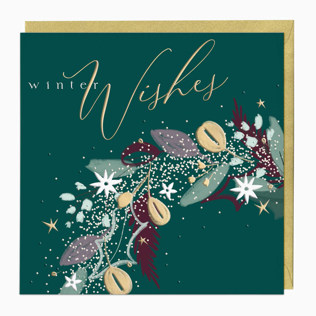 Luxury Christmas Card-LZ013 - Winter Wishes Luxury Christmas Card-Whistlefish