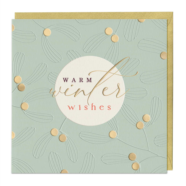 Luxury Christmas Card - LZ014 - Warm Winter Wishes Luxury Christmas Card - Warm Winter Wishes Luxury Christmas Card - Whistlefish