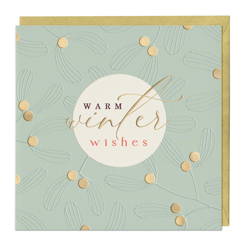 Luxury Christmas Card - LZ014 - Warm Winter Wishes Luxury Christmas Card - Warm Winter Wishes Luxury Christmas Card - Whistlefish