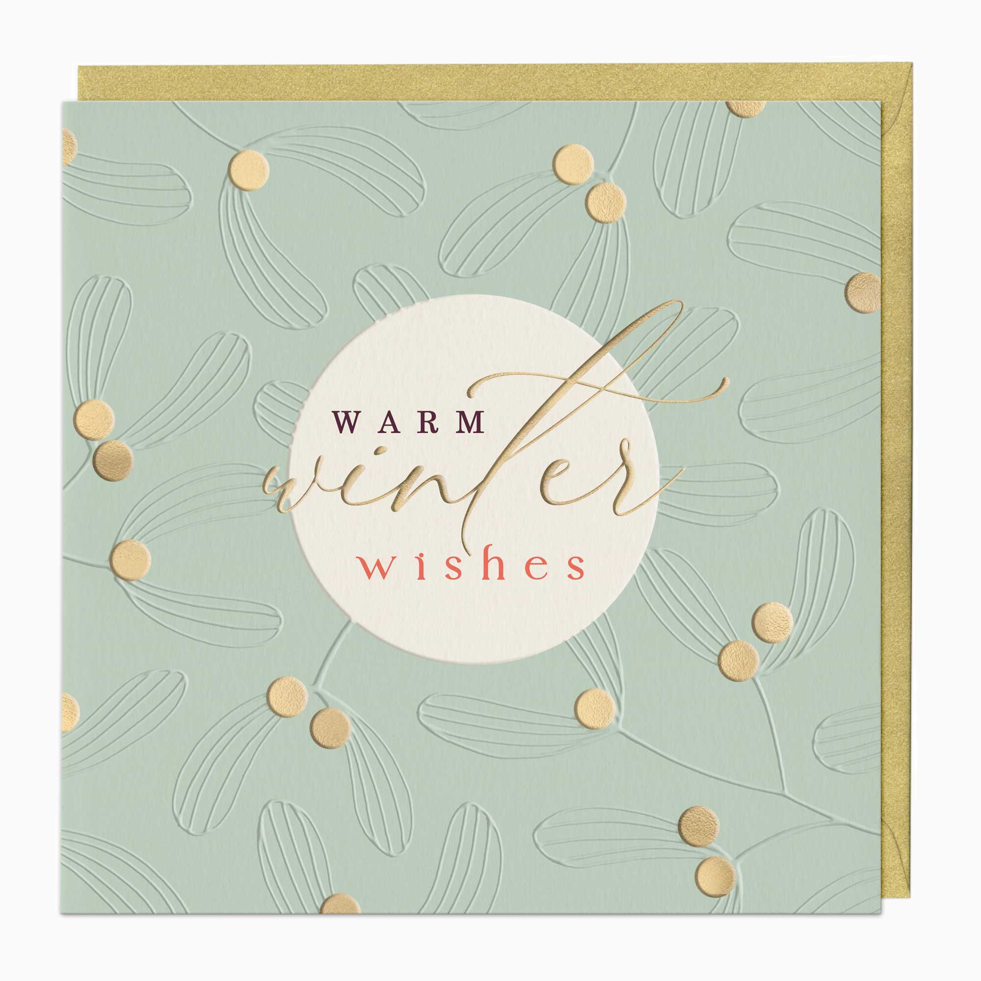 Luxury Christmas Card-LZ014 - Warm Winter Wishes Luxury Christmas Card-Whistlefish