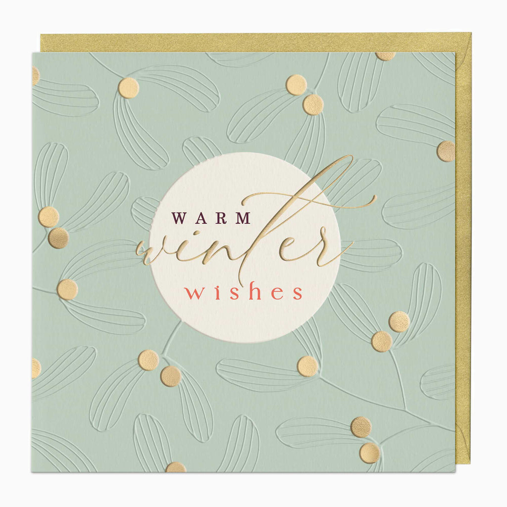 Luxury Christmas Card-LZ014 - Warm Winter Wishes Luxury Christmas Card-Whistlefish