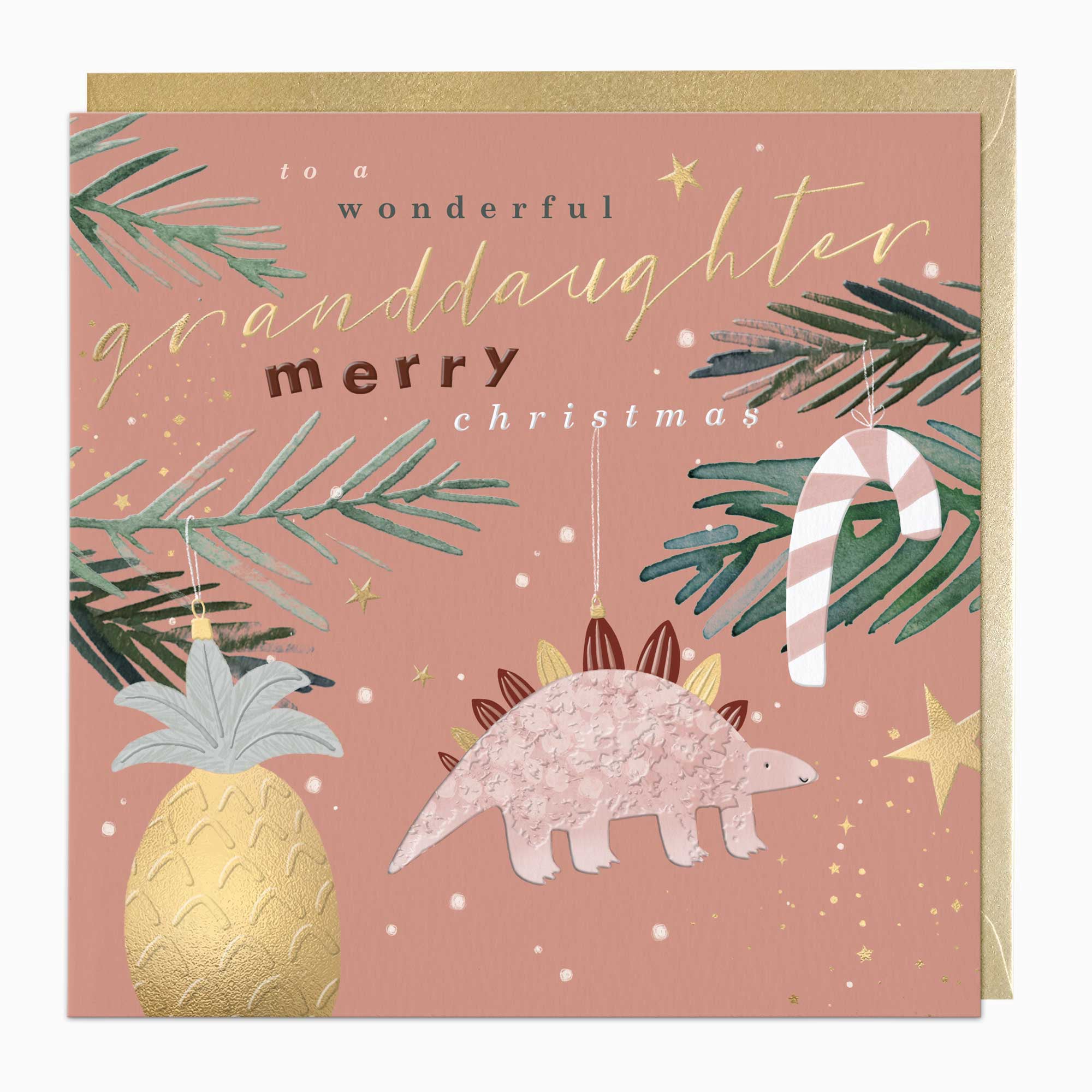 Luxury Christmas Card-LZ028 - Granddaughter Luxury Christmas Card-Whistlefish