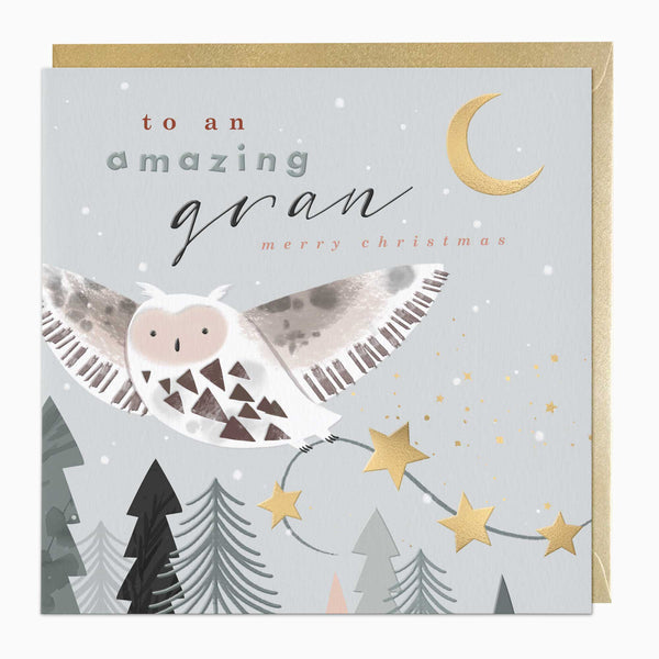 Luxury Christmas Card-LZ032 - Amazing Gran Luxury Christmas Card-Whistlefish