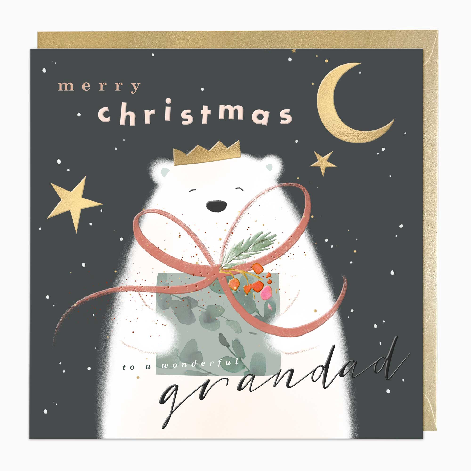 Luxury Christmas Card-LZ033 - Grandad Luxury Christmas Card-Whistlefish