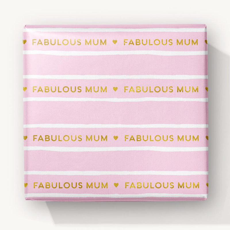 Foiled Wrapping Paper-WW65 - Fabulous Mum Foiled Wrapping Paper-Whistlefish