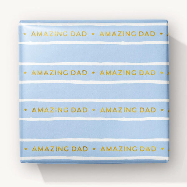 Foiled Wrapping Paper-WW66 - Amazing Dad Foiled Wrapping Paper-Whistlefish