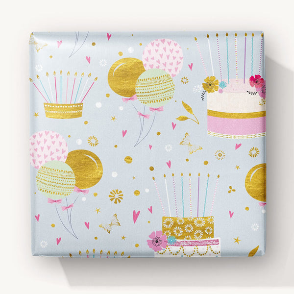 Foiled Wrapping Paper-WW69 - Good As Gold Foiled Wrapping Paper-Whistlefish