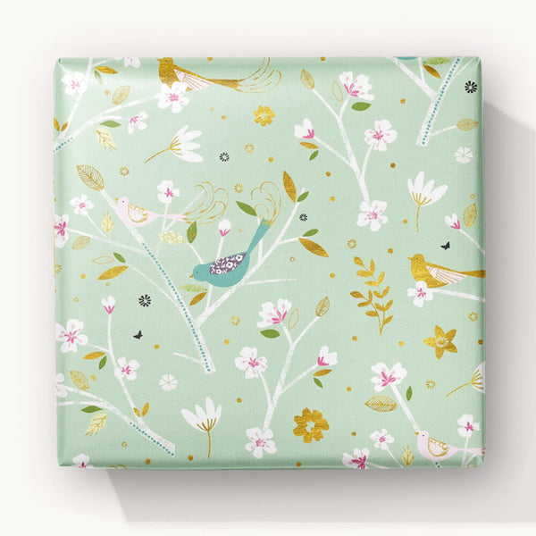 Foiled Wrapping Paper-WW70 - Blossom Tree Foiled Wrapping Paper-Whistlefish