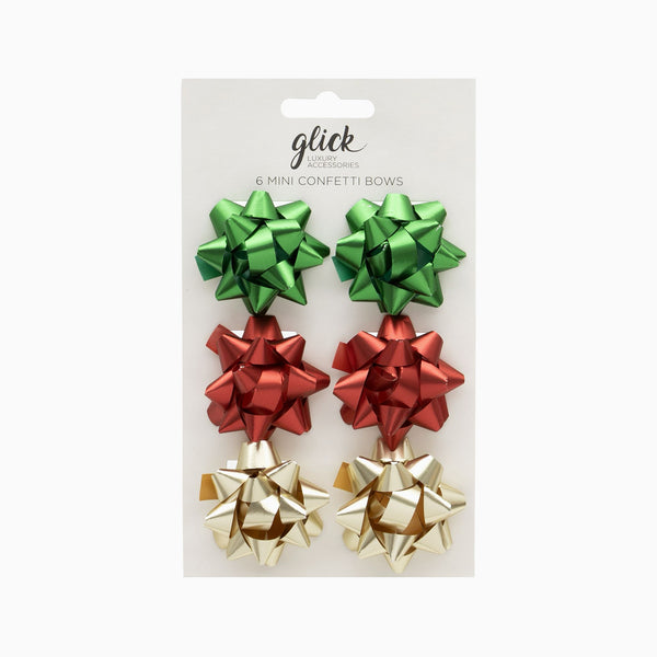 MBS01 - Festive Mini Bow Set (6 Pack)