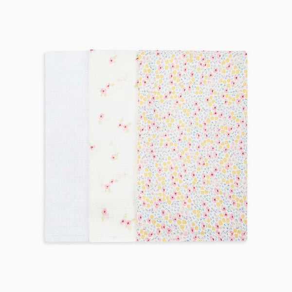 Organic Baby Muslins-MSQANE - Wildflower Set of 3 Organic Baby Muslins-Avery Row
