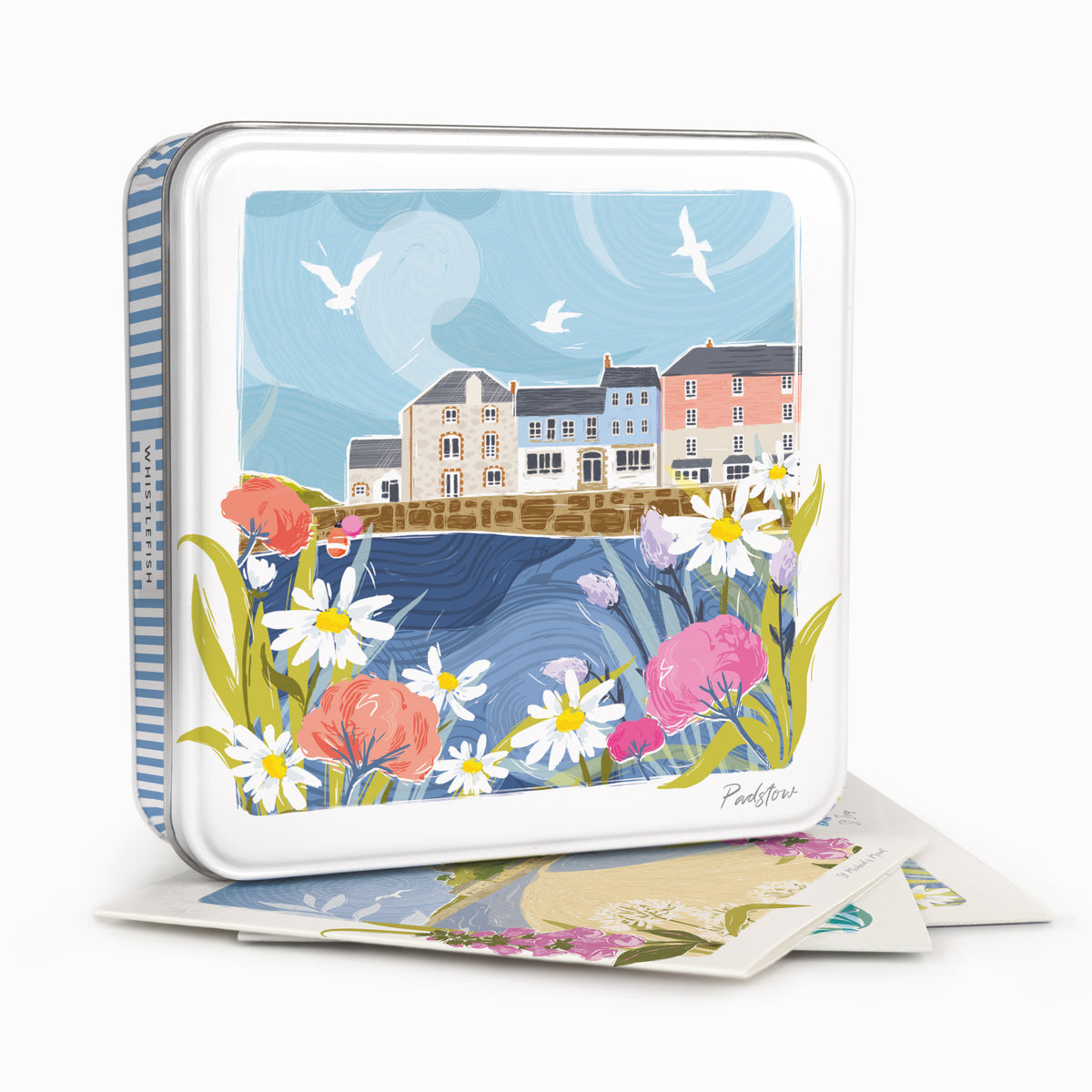 MWT80 - Cornish Linos Notelet Tin
