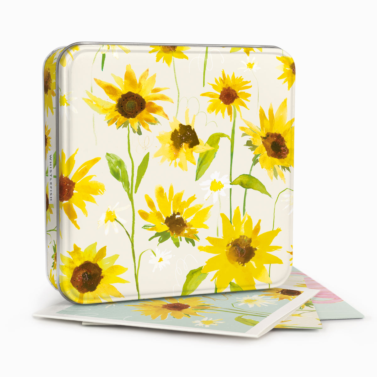 MWT81 - Sunflower Bloom Notelet Tin