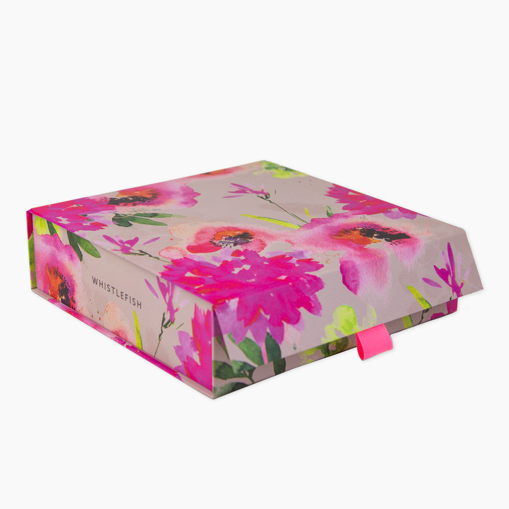 Magnetic Box-OR24MBX - Orange Poppy Magnetic Keepsake Box-Whistlefish