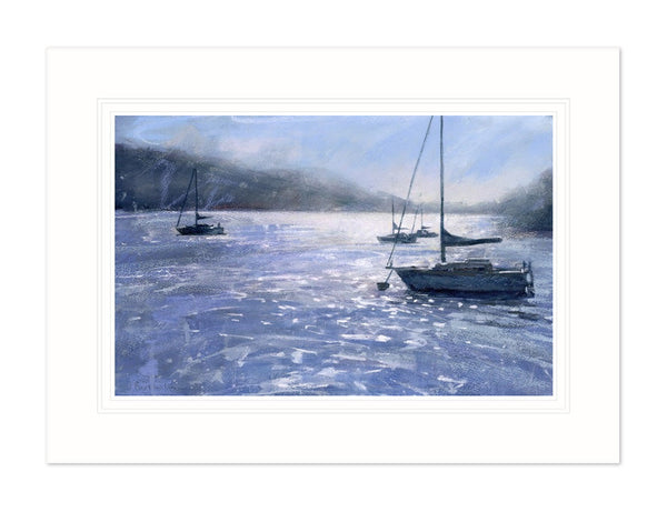 Mount Print - BART37M - Low Sun Windermere Mounted Print - Low Sun Windermere Mounted Print - Whistlefish