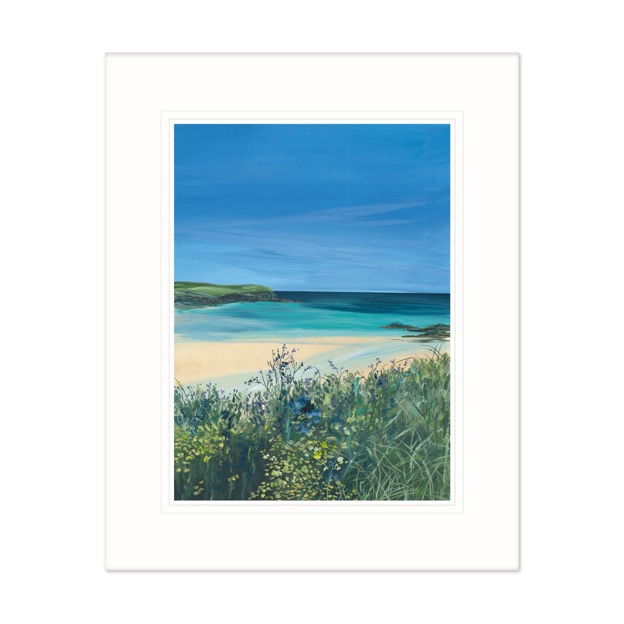 Mount Print - GH25M - Padstow Harbour Cove Mounted Print - Padstow Mounted Print - Whistlefish