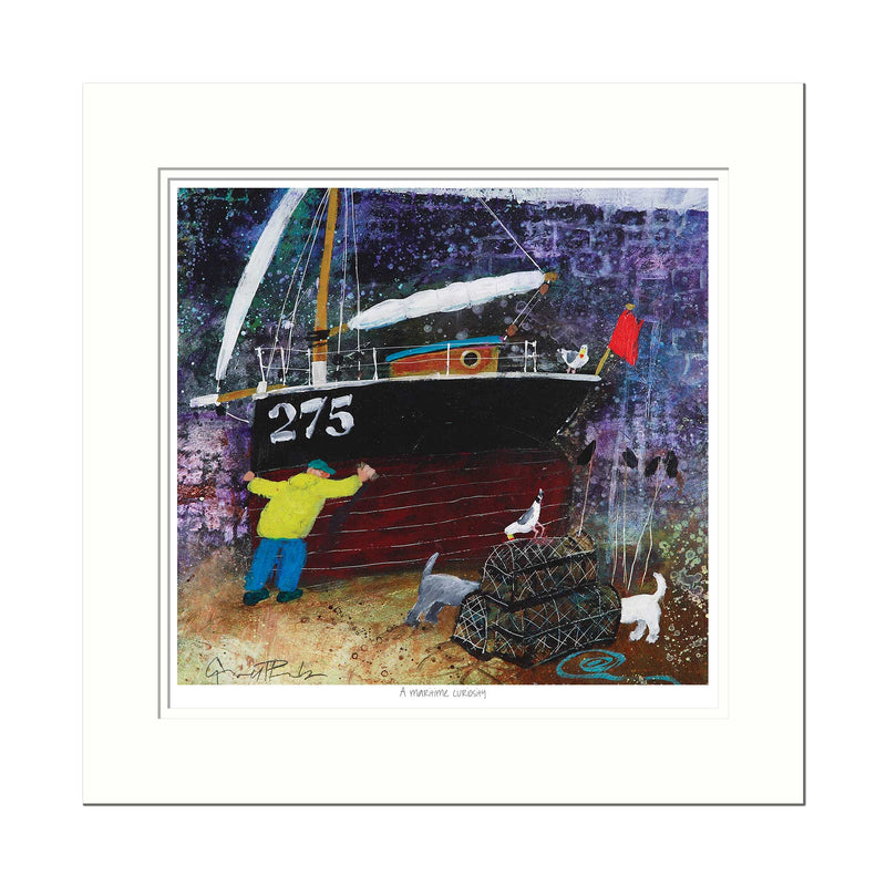 Mounted Print - GPT71M - Maritime Curiosity Small Mounted Print - A Maritime Curiosity Mounted Print - Whistlefish