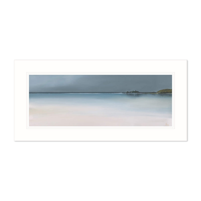 Mount Print - IC216M - Ebbing Tide Godrevy Mounted Print - Ebbing Tide Godrevy Mounted Print - Whistlefish