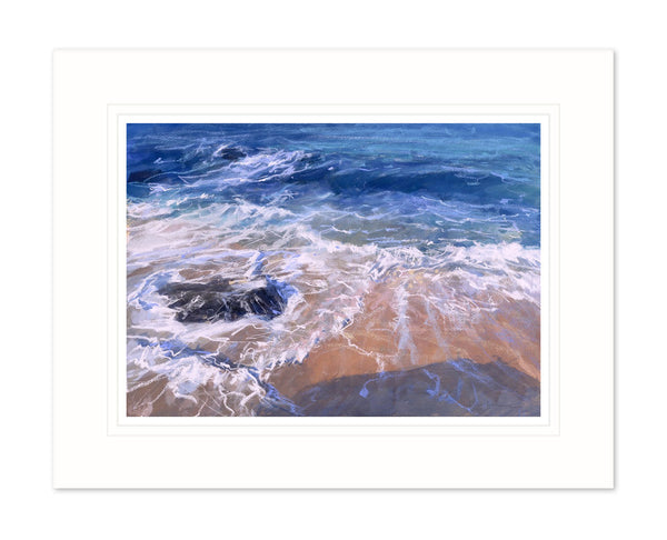 Mount Print - JBPA-PW-030M - Porthmeor Wash Mounted Print - Porthmeor Wash Mounted Print - Whistlefish