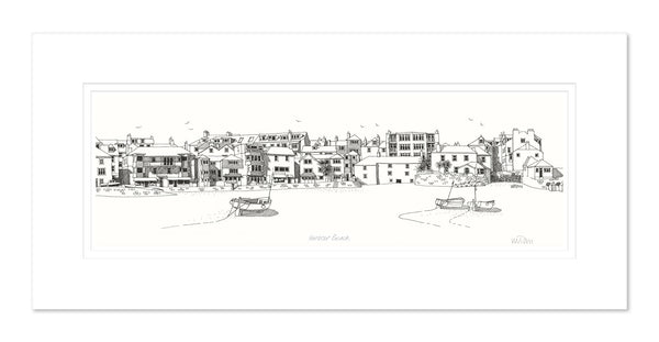 Mount Print - JW212M - Harbour Beach St Ives Mounted Print - Harbour Beach St Ives Mounted Print - Whistlefish