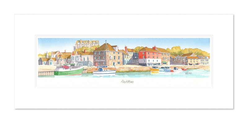 Mount Print - JW233M - Padstow Mounted Print - Padstow Mounted Print - Whistlefish