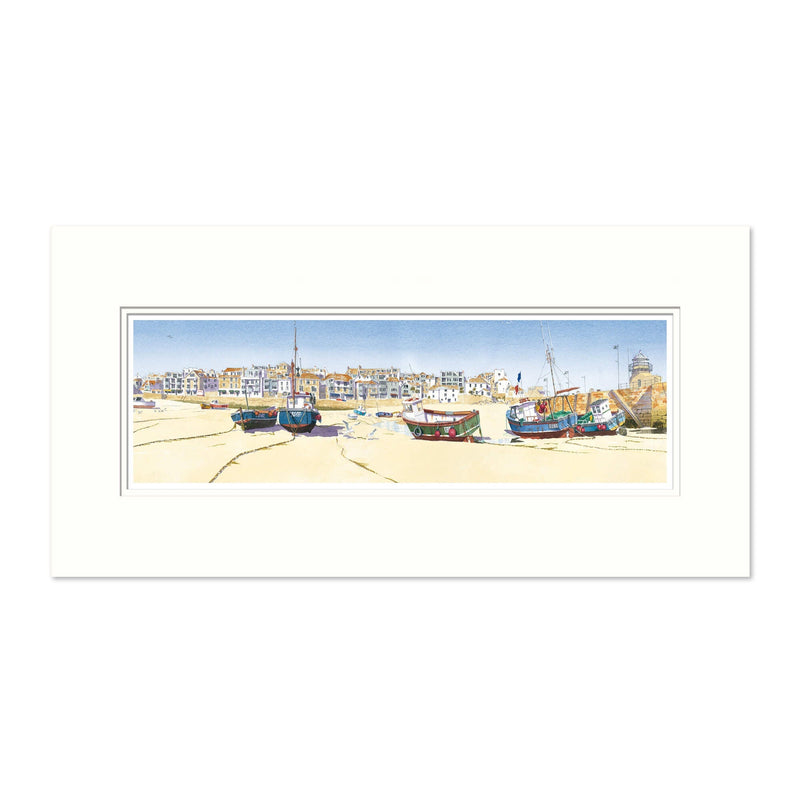 Mount Print - JW264M - St Ives Harbour Medium Mounted Print - St Ives Harbour Medium Mounted Print - Whistlefish