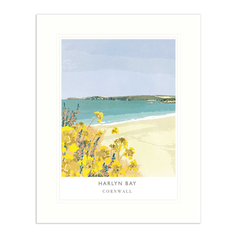 Mounted Print - WF78M - Harlyn Bay Mounted Print - Harlyn Bay Mounted Print- Whistlefish