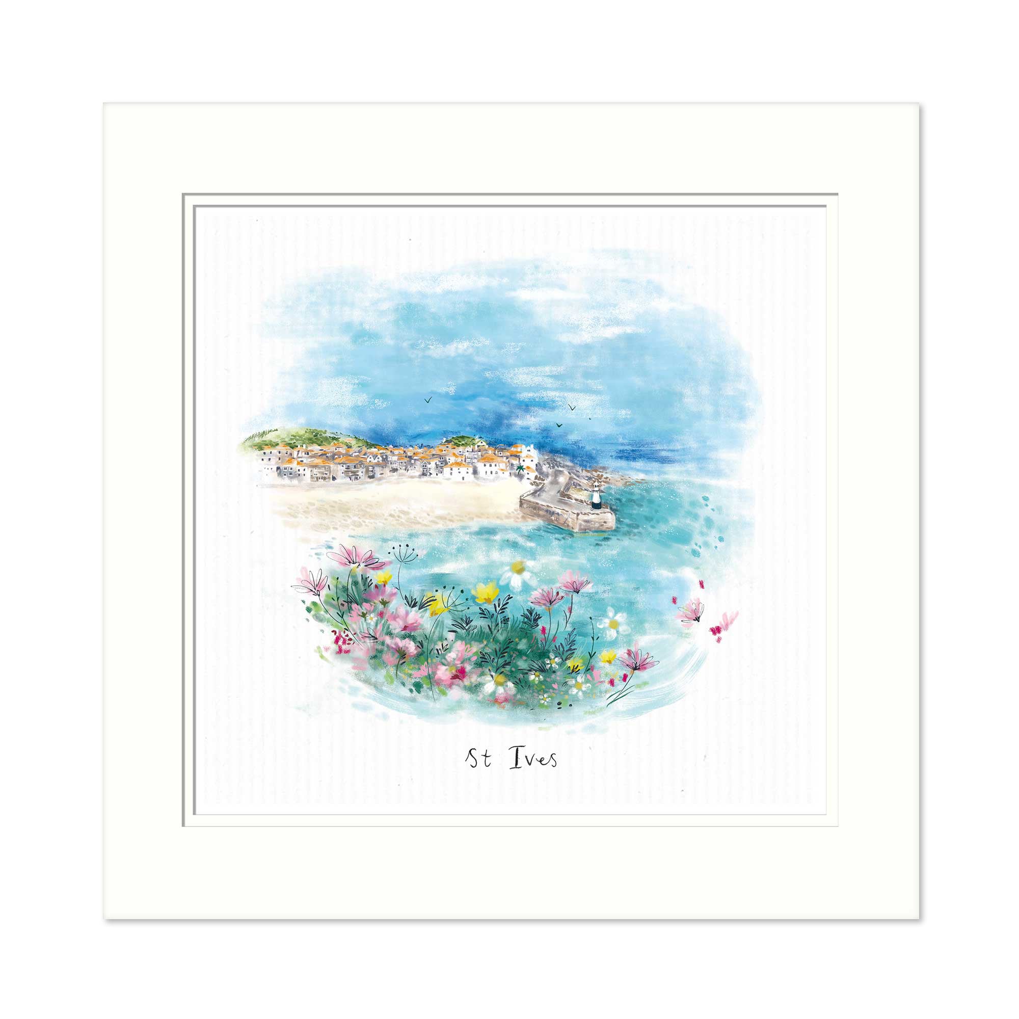 St Ives Dream View Small Mounted Print - Whistlefish