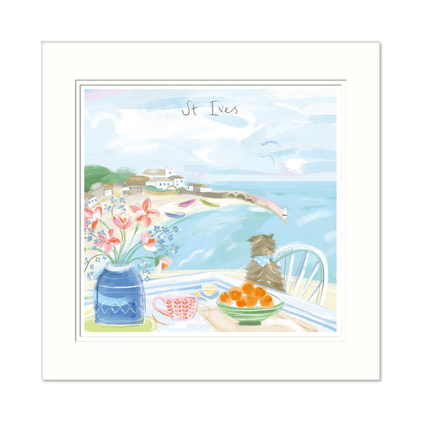 Mount Print - WF842M - St Ives Window View Small Mounted Print - St Ives Window View Small Mounted Print - Whistlefish