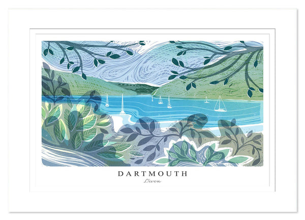 Mount Print - WF971M - Dartmouth Arched Lino Mounted Print - Dartmouth Arched Lino Mounted Print - Whistlefish