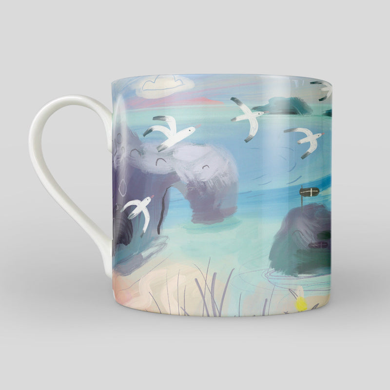 Mug-WM17 - Gull's By The Sea China Mug-Whistlefish