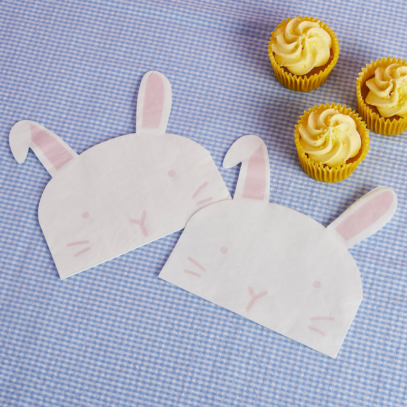 Napkins - HBHE107 - Bunny Shaped Paper Napkin 16pcs - Bunny Shaped Paper Napkin 16pcs - Whistlefish