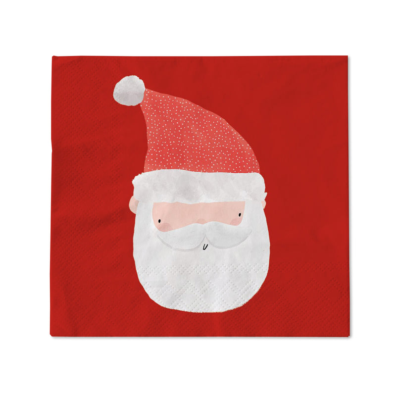 Napkin - NPX38 - Santa Paper Napkins 20 Pack - Santa Paper Napkins - Whistlefish