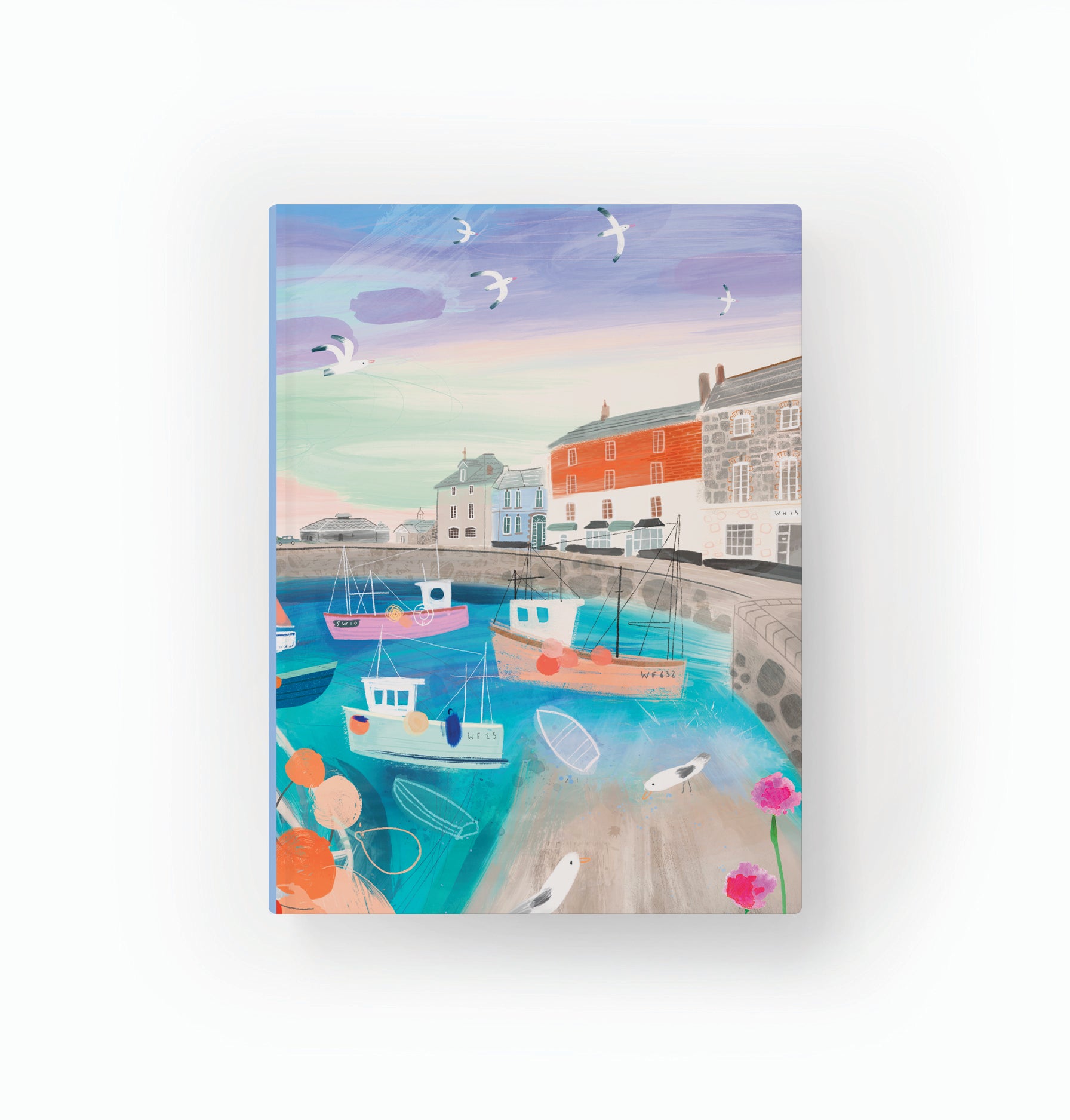 Notebook-WNB34 - Pastel Padstow Bound Notebook-Whistlefish