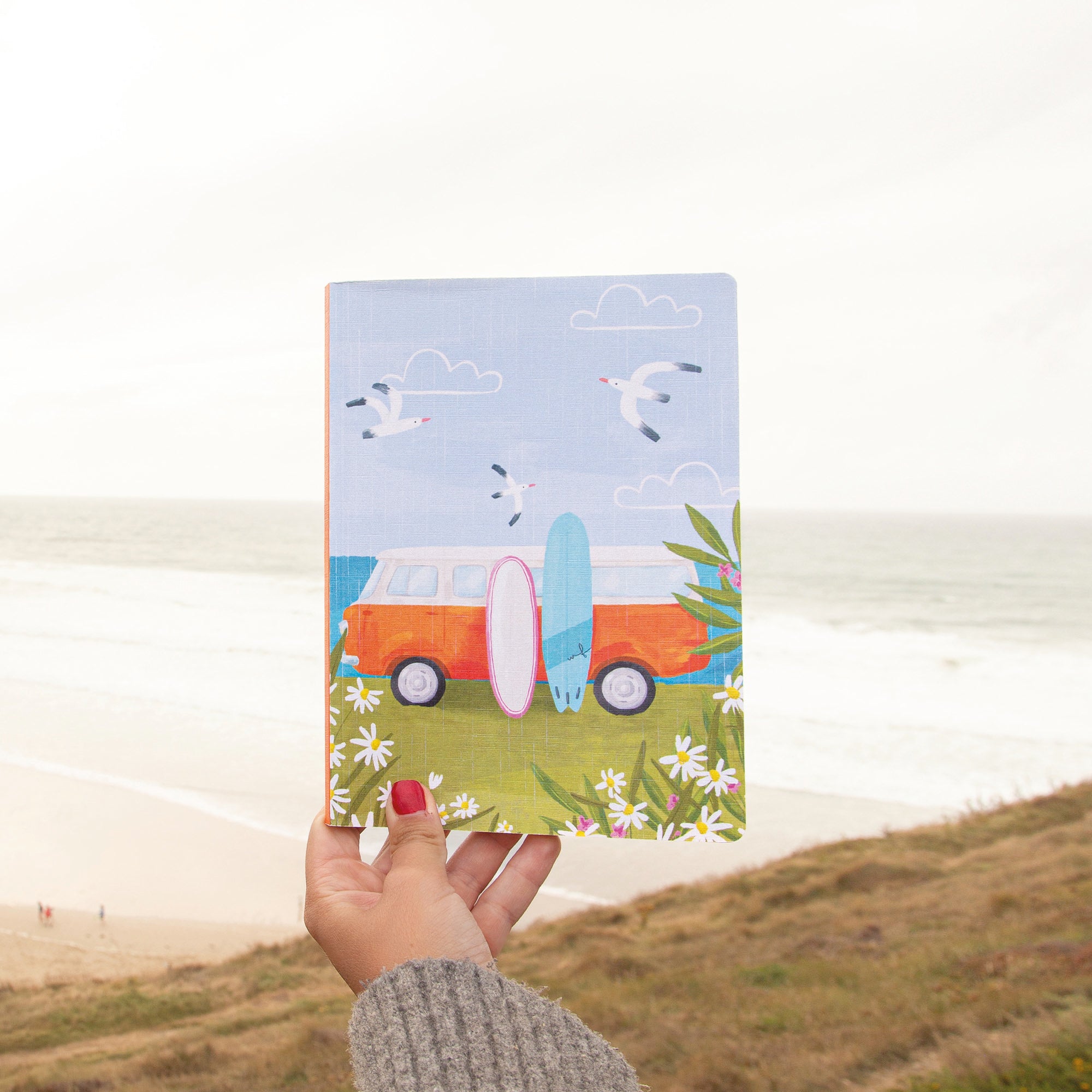 Notebook-WNB44 - Cornish Coastal Camper Notebook-Whistlefish