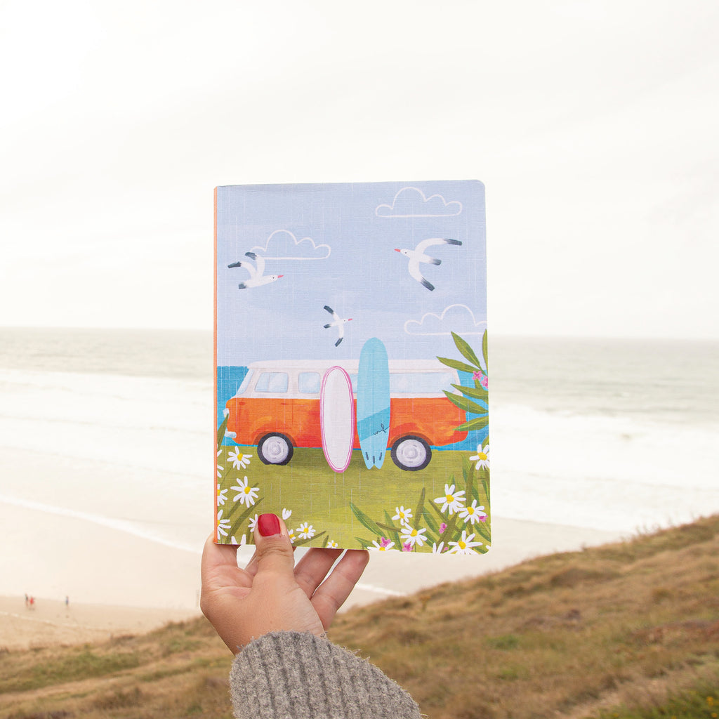 Notebook-WNB44 - Cornish Coastal Camper Notebook-Whistlefish