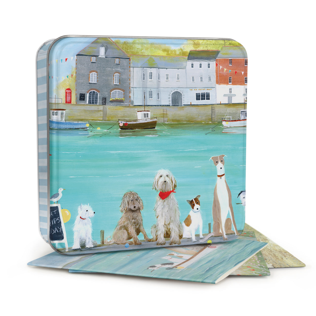 Notelet Tin-HC01NT - Boat Trip Notelet Tin-Hannah Cole
