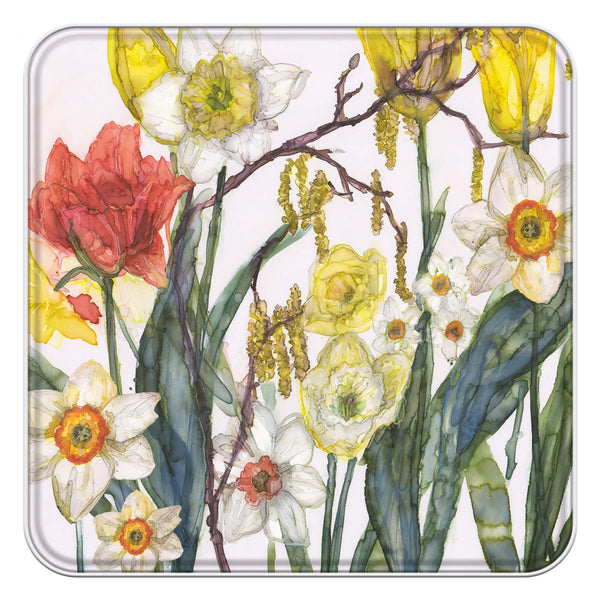 Notelet Tin-MWT28 - Daffodils and Catkins Notelets-Whistlefish